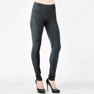 EUC Helmut Lang Gray Seamed Soft Leggings Sz Small